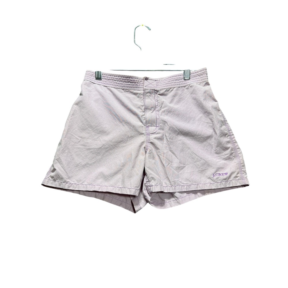 J. Crew Board Shorts Womens 2 Light Purple Hook Loop Fly
